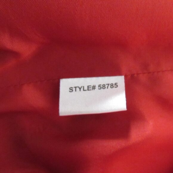 Ann Taylor Red Silk Top with Gold Embroidery Size 14 - Picture 8 of 14